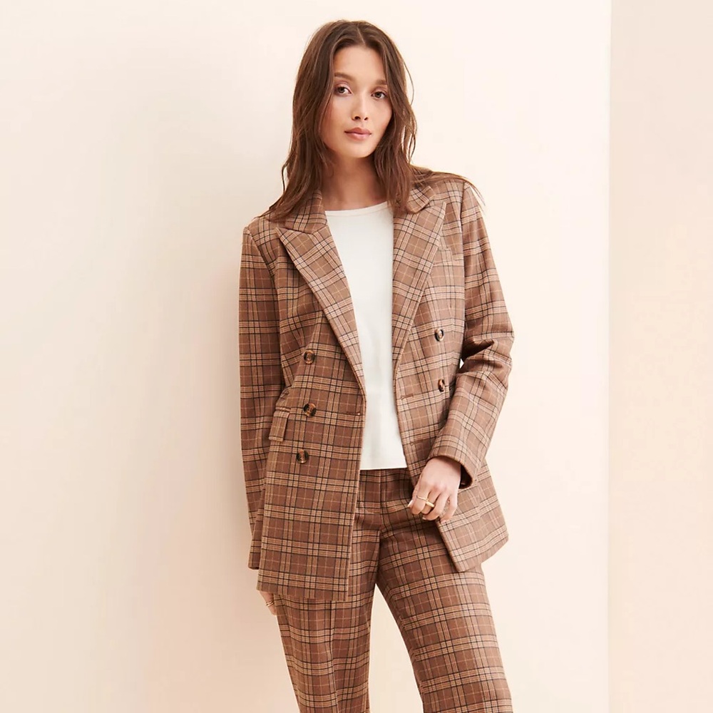 Favorite Daughter Phoebe Plaid Blazer, FDxNuuly, Large - Picture 3 of 13